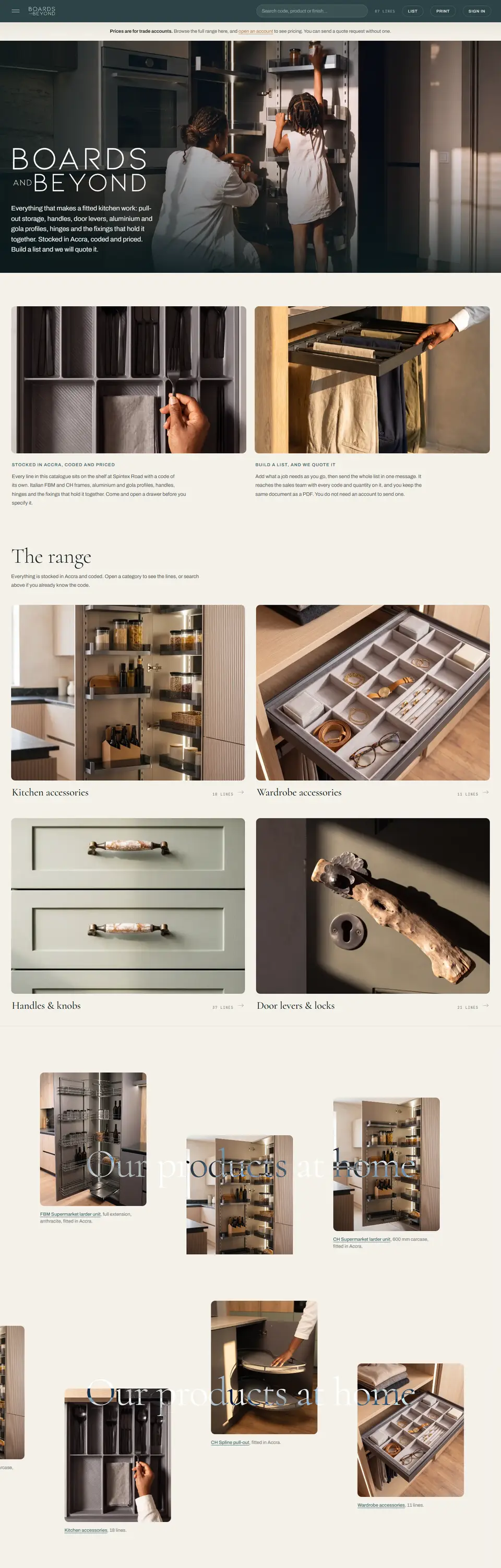 The Boards and Beyond website