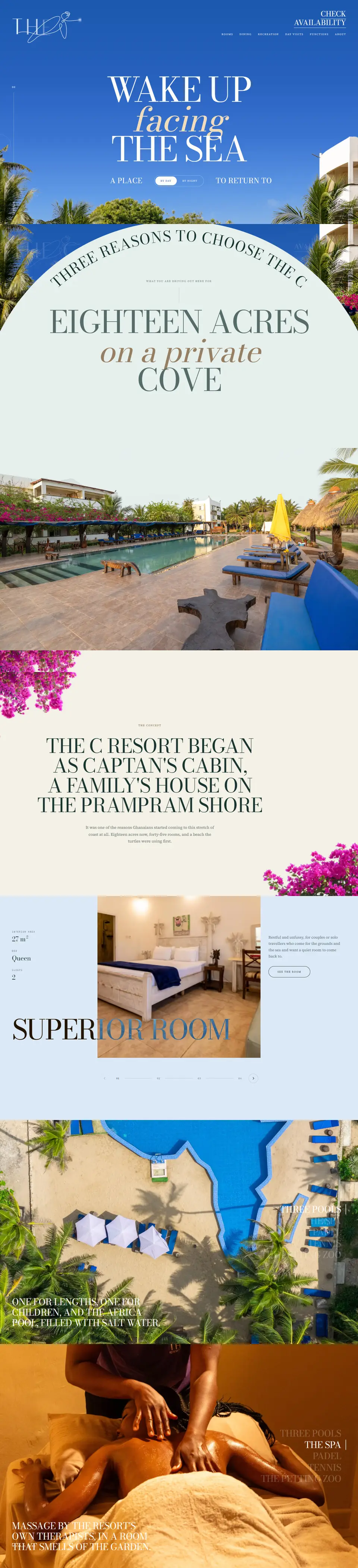 The C Resort website